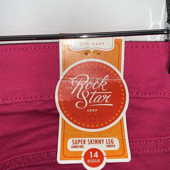 Old Navy Pink Rockstar Super Skinny Low Rise Jeans - Picture 5 of 6